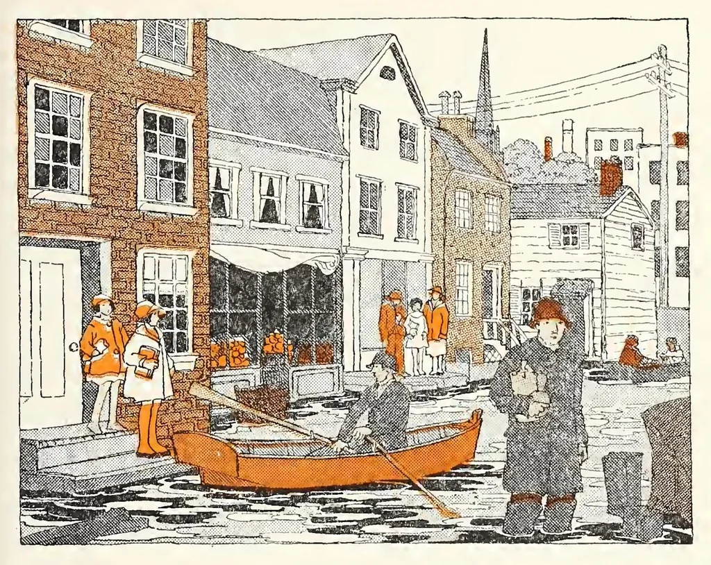 An illustration from ERIC ED623124: Essential Language Habits: A New Edition in Color. Book Two, 1929, leaf 134