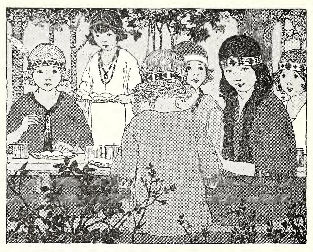An illustration from ERIC ED623124: Essential Language Habits: A New Edition in Color. Book Two, 1929, leaf 231