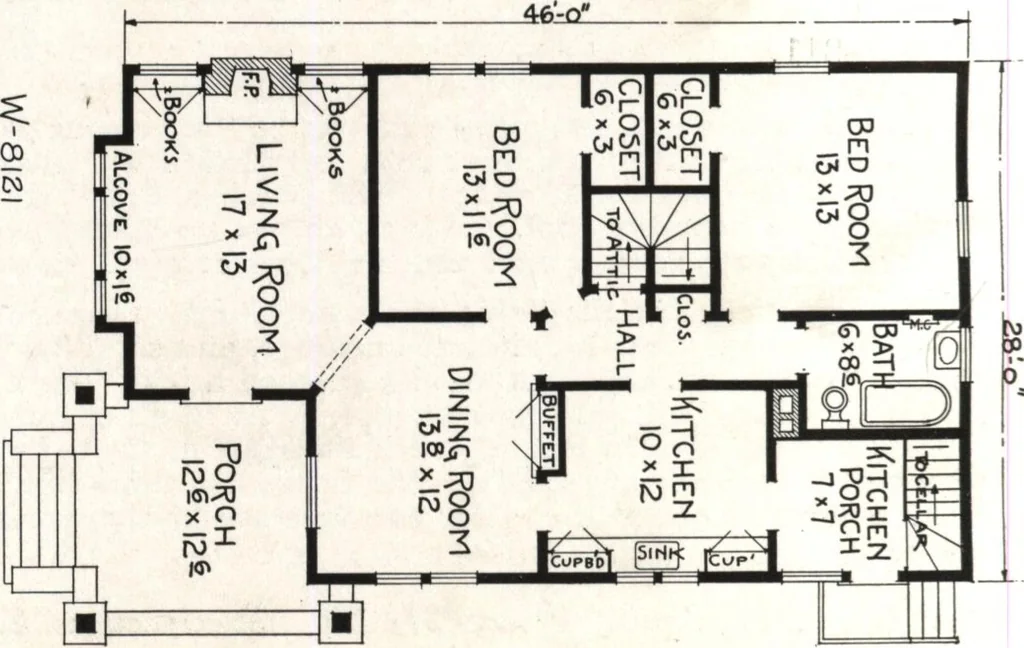 An illustration from West coast bungalows, 1913, leaf 15