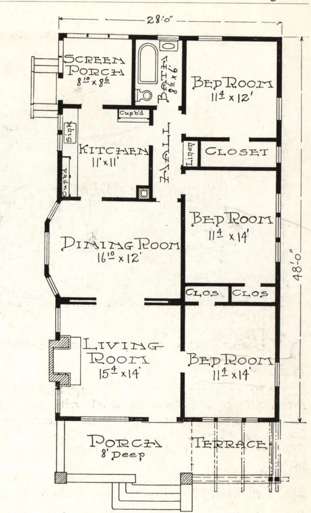 An illustration from West coast bungalows, 1913, leaf 16