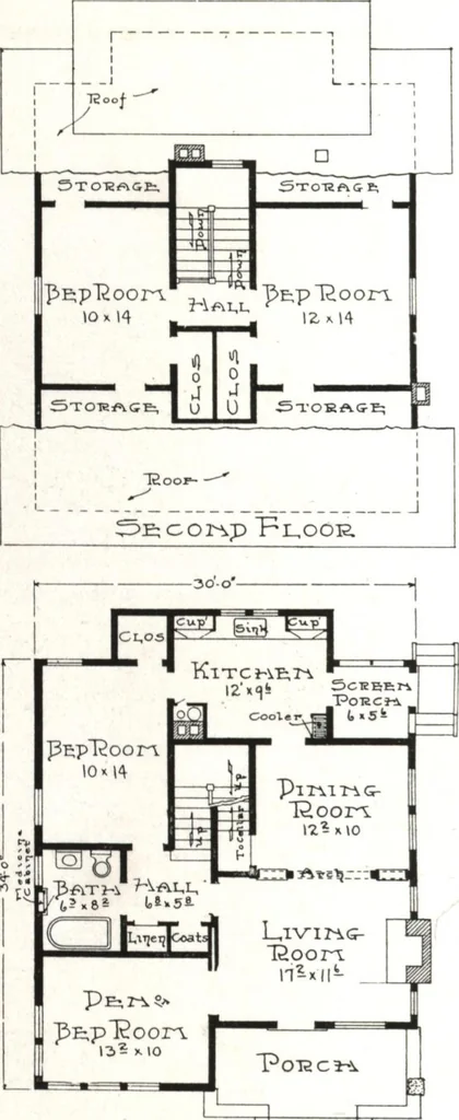 An illustration from West coast bungalows, 1913, leaf 19