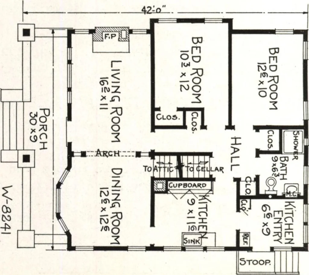 An illustration from West coast bungalows, 1913, leaf 27