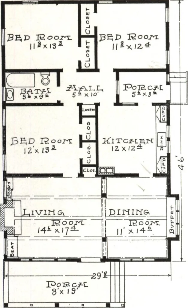An illustration from West coast bungalows, 1913, leaf 39