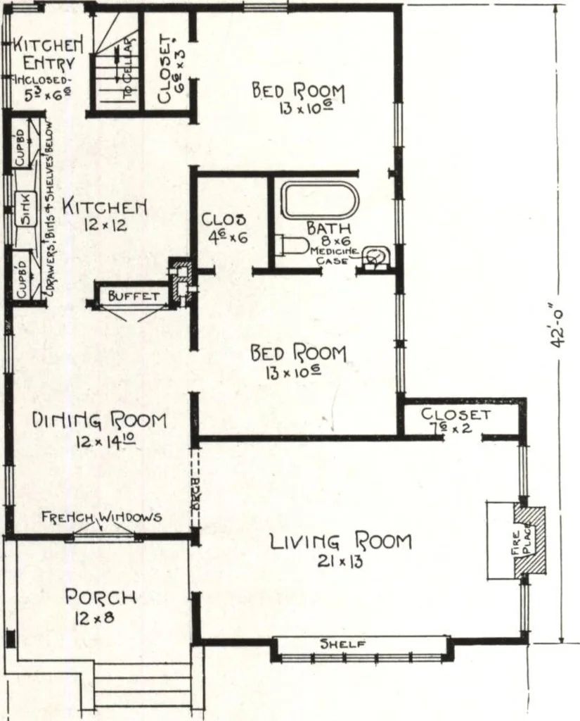 An illustration from West coast bungalows, 1913, leaf 41