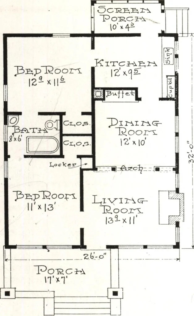 An illustration from West coast bungalows, 1913, leaf 43