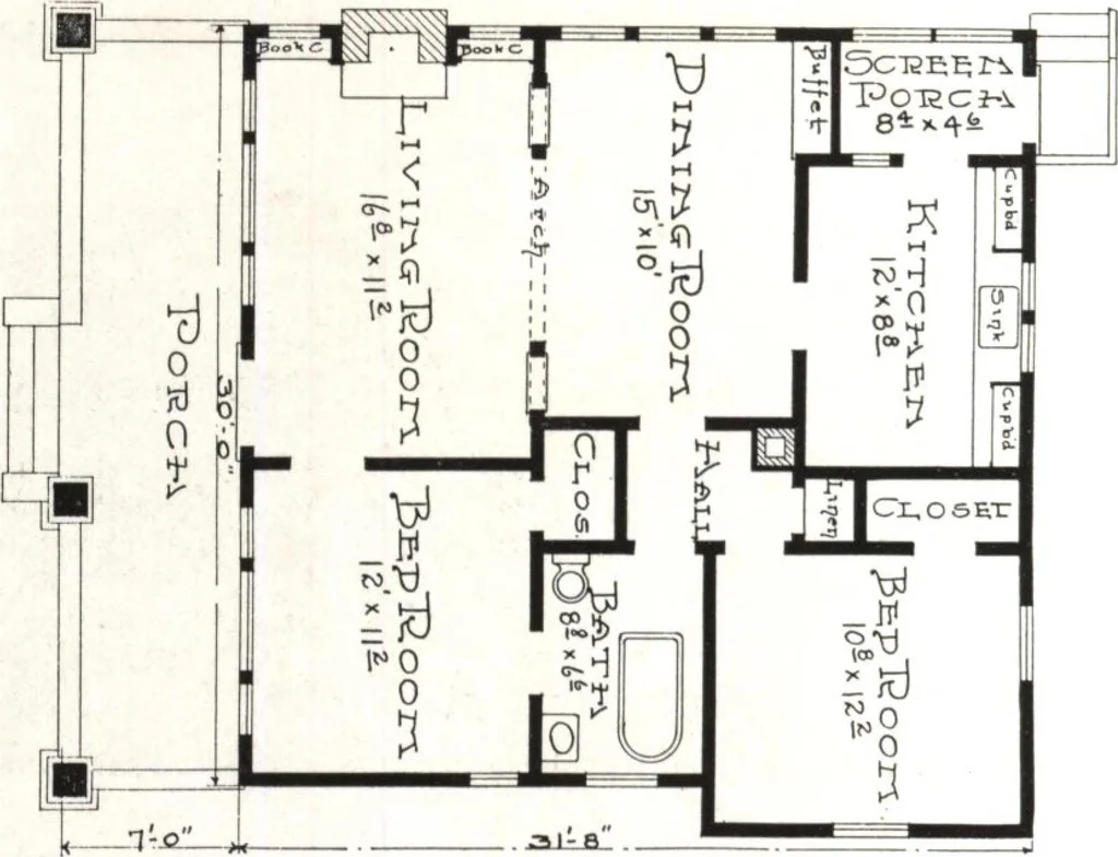 An illustration from West coast bungalows, 1913, leaf 49