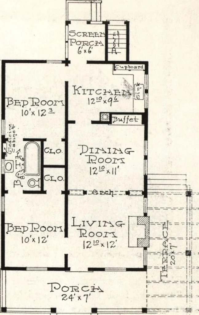 An illustration from West coast bungalows, 1913, leaf 50