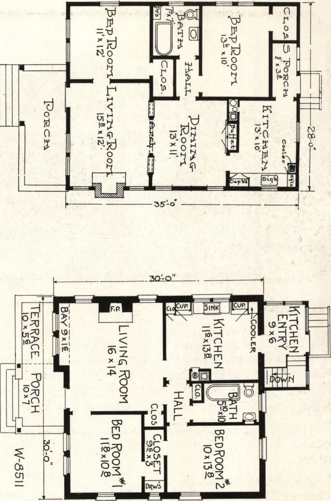 An illustration from West coast bungalows, 1913, leaf 54