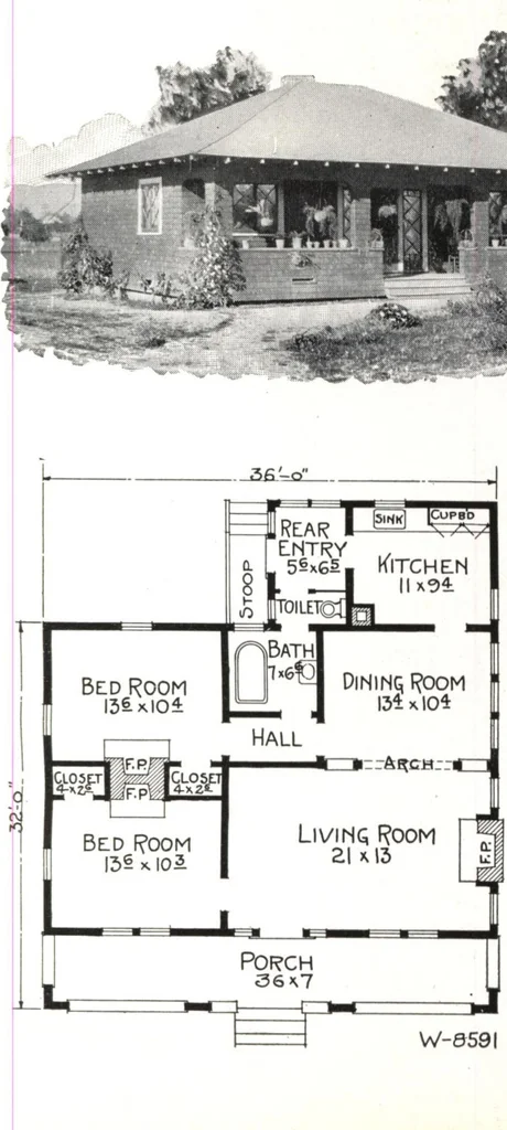 An illustration from West coast bungalows, 1913, leaf 62