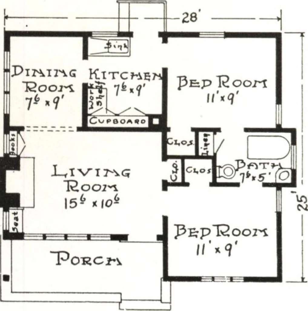 An illustration from West coast bungalows, 1913, leaf 63