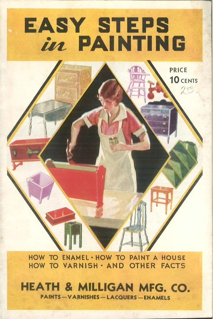 An illustration from Easy steps in painting : how to enamel, how to paint a house, how to varnish and other facts..., 1930, leaf 0