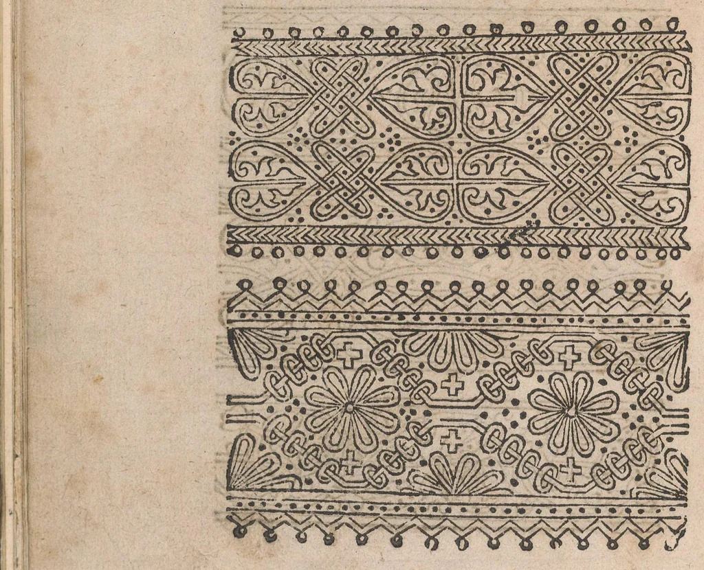 An illustration from Modelbuch aller art nehens und stickens, 1535, leaf 22