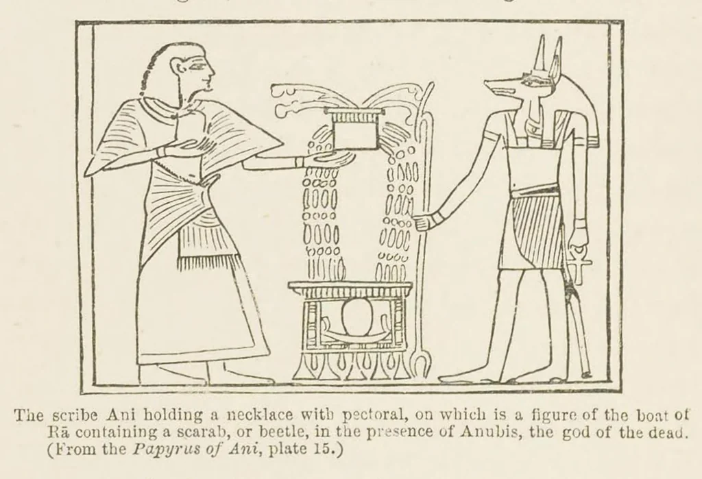 An illustration from Egyptian magic, 1901, leaf 65