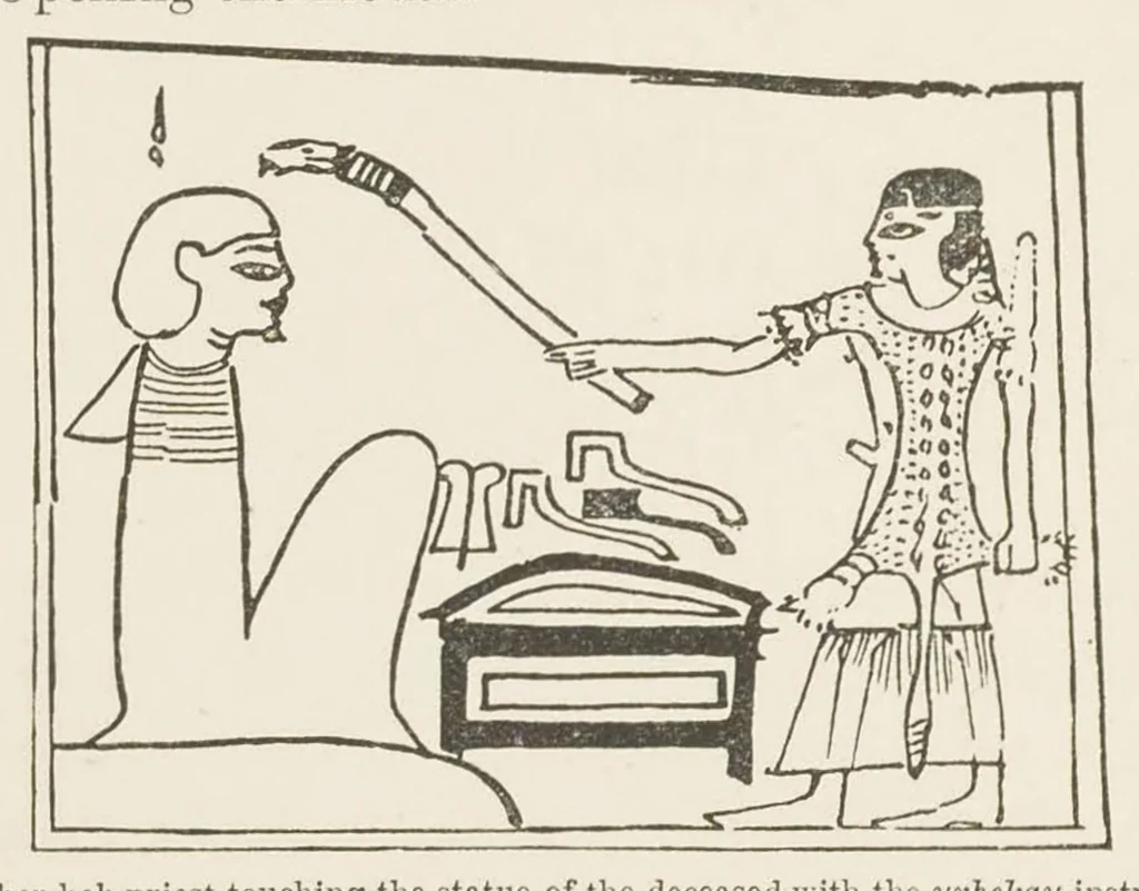 An illustration from Egyptian magic, 1901, leaf 85