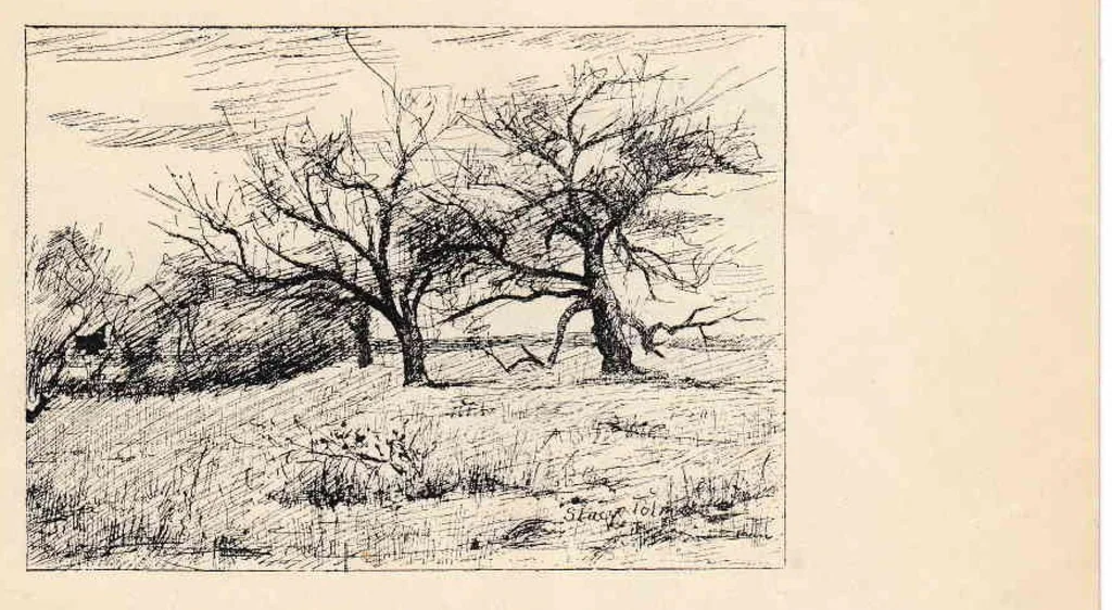 An illustration from Eighth Annual Exhibition of the Paint and Clay Club, 1889, leaf 16
