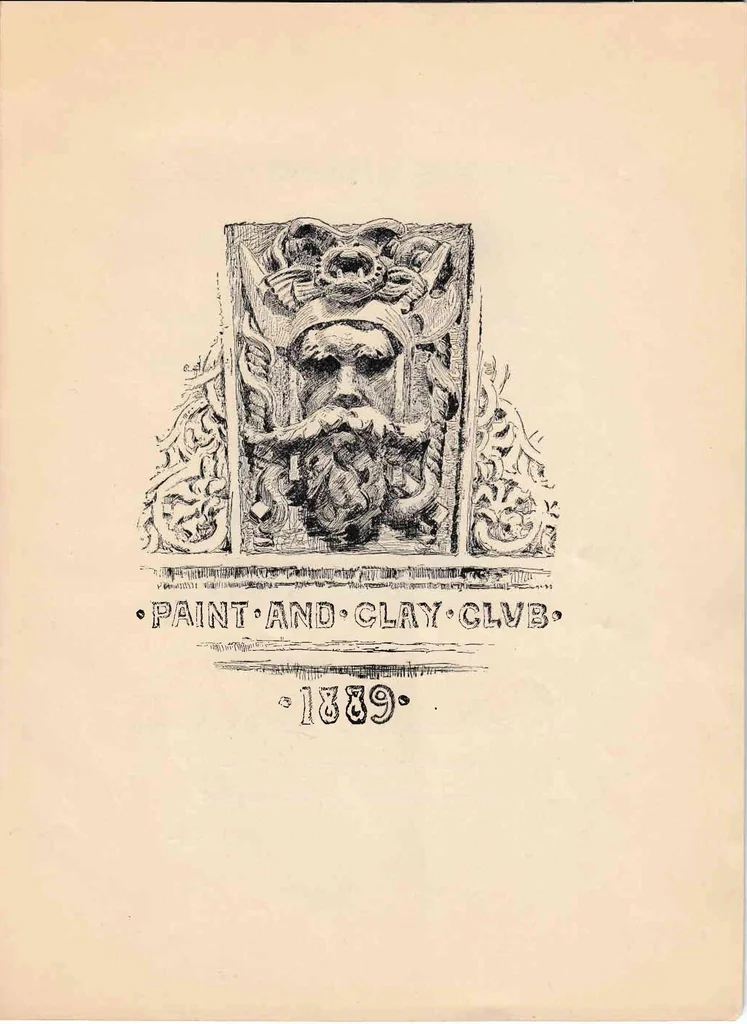 An illustration from Eighth Annual Exhibition of the Paint and Clay Club, 1889, leaf 6