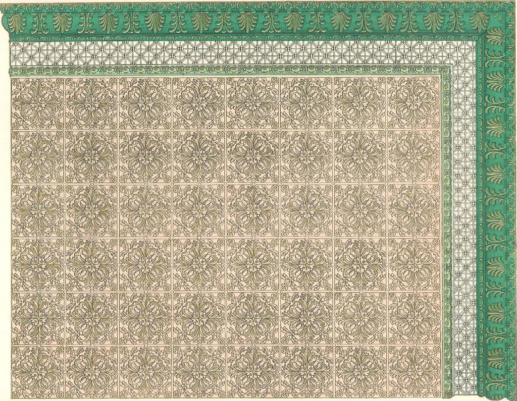 An illustration from Encaustic metal enameled ceilings and sidewalls., 1906, leaf 14