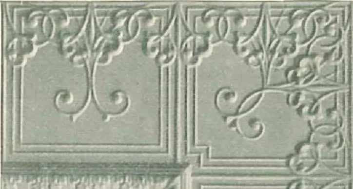 An illustration from Encaustic metal enameled ceilings and sidewalls., 1906, leaf 21