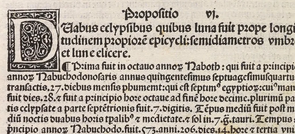 An illustration from Epytoma Ioa[n]nis de Mo[n]te Regio in Almagestu[m] Ptolomei, leaf 100