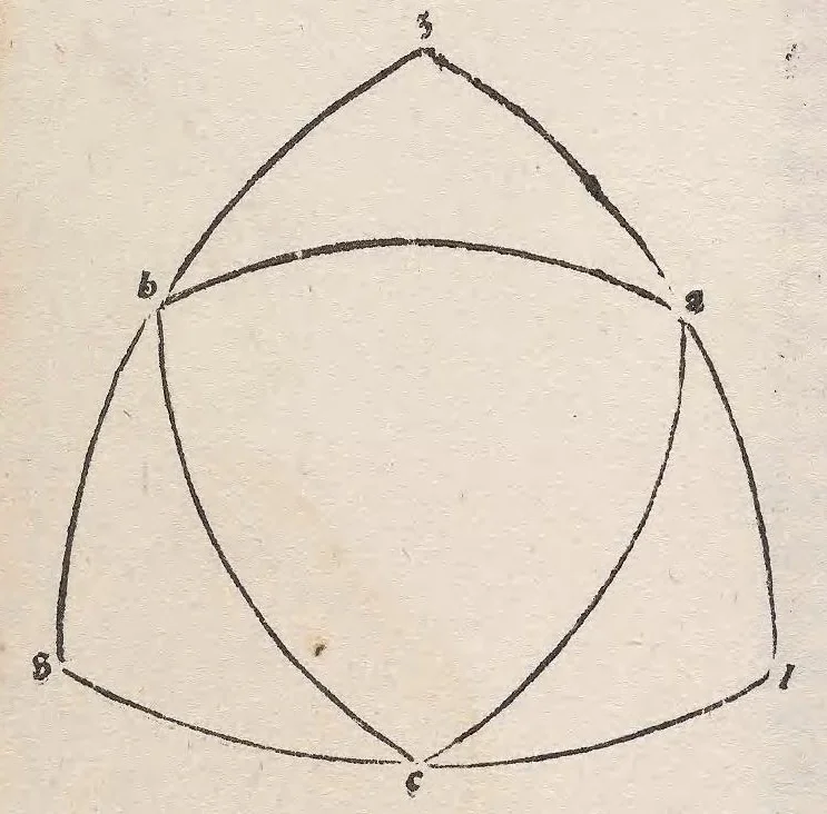 An illustration from Epytoma Ioa[n]nis de Mo[n]te Regio in Almagestu[m] Ptolomei, leaf 124