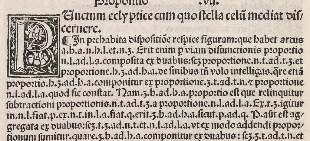 An illustration from Epytoma Ioa[n]nis de Mo[n]te Regio in Almagestu[m] Ptolomei, leaf 132