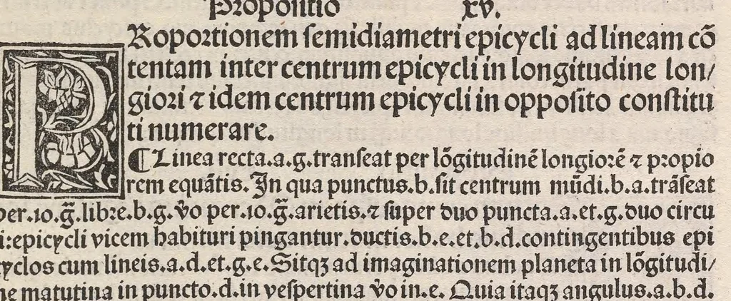 An illustration from Epytoma Ioa[n]nis de Mo[n]te Regio in Almagestu[m] Ptolomei, leaf 149