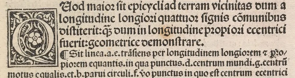 An illustration from Epytoma Ioa[n]nis de Mo[n]te Regio in Almagestu[m] Ptolomei, leaf 153