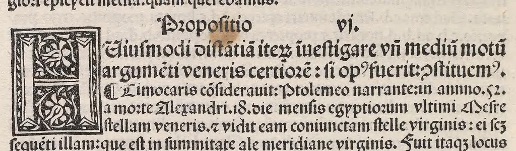 An illustration from Epytoma Ioa[n]nis de Mo[n]te Regio in Almagestu[m] Ptolomei, leaf 160