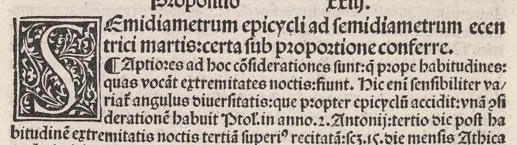 An illustration from Epytoma Ioa[n]nis de Mo[n]te Regio in Almagestu[m] Ptolomei, leaf 170