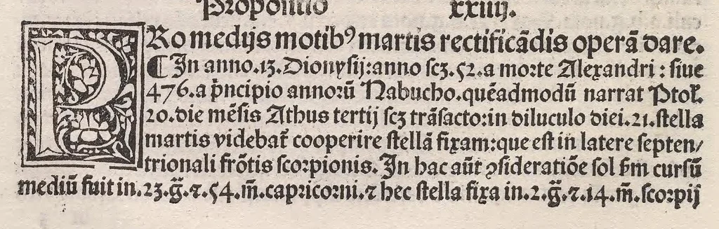 An illustration from Epytoma Ioa[n]nis de Mo[n]te Regio in Almagestu[m] Ptolomei, leaf 170