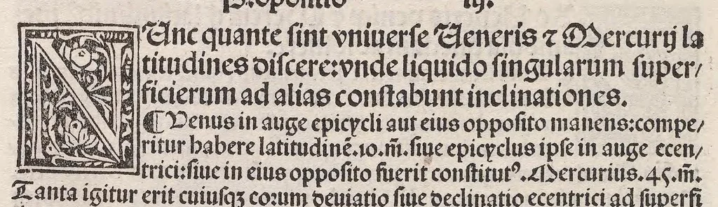 An illustration from Epytoma Ioa[n]nis de Mo[n]te Regio in Almagestu[m] Ptolomei, leaf 200