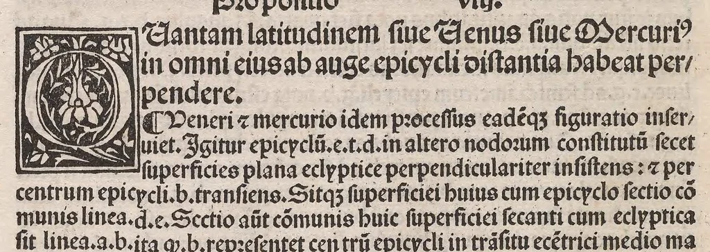 An illustration from Epytoma Ioa[n]nis de Mo[n]te Regio in Almagestu[m] Ptolomei, leaf 204