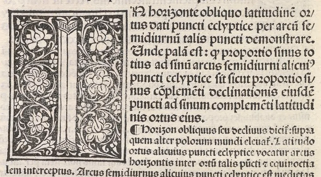 An illustration from Epytoma Ioa[n]nis de Mo[n]te Regio in Almagestu[m] Ptolomei, leaf 28