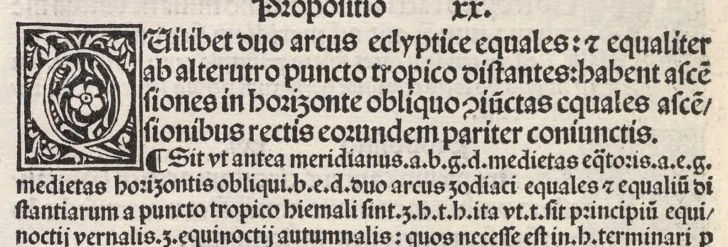 An illustration from Epytoma Ioa[n]nis de Mo[n]te Regio in Almagestu[m] Ptolomei, leaf 34