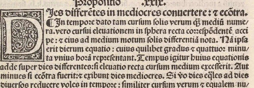 An illustration from Epytoma Ioa[n]nis de Mo[n]te Regio in Almagestu[m] Ptolomei, leaf 61