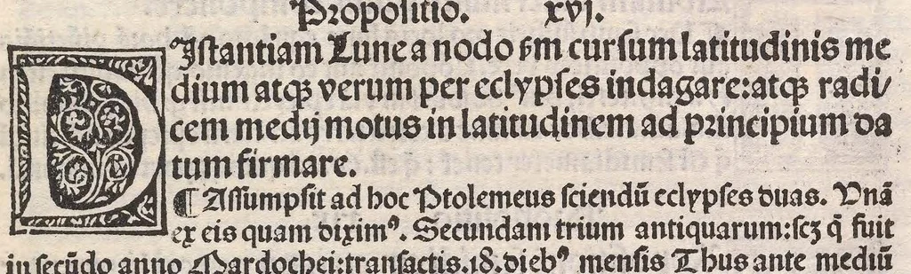 An illustration from Epytoma Ioa[n]nis de Mo[n]te Regio in Almagestu[m] Ptolomei, leaf 73