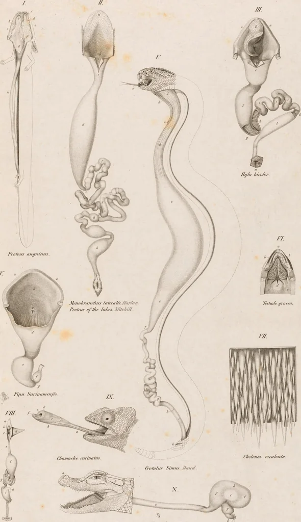 An illustration from Erläuterungstafeln zur vergleichenden Anatomie, 1826, leaf 42