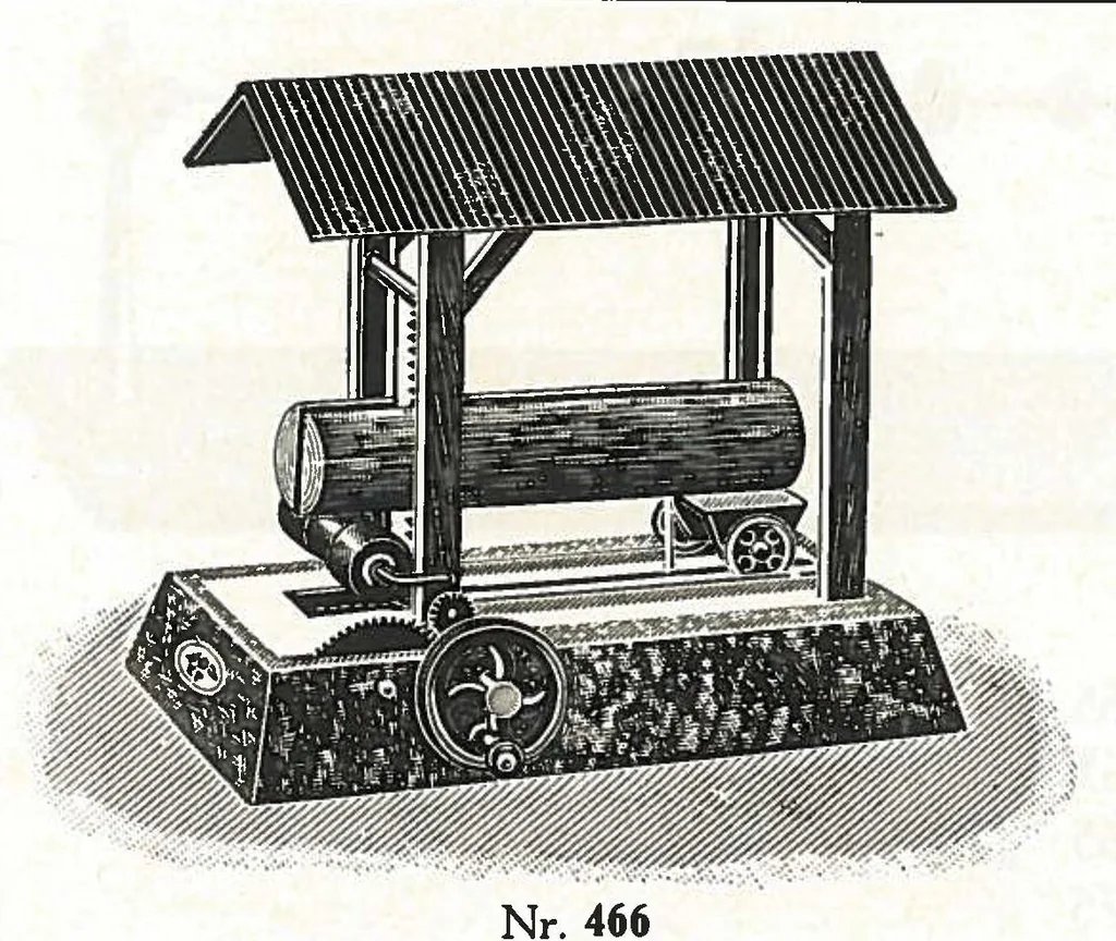 An illustration from Katalog über optische, mechanische und elektrische Spielwaren und Lehrmittel: Metall-Miniaturen, Metall-Bauksten 'E.P. Modello', Nähmaschinen, 1925, leaf 40