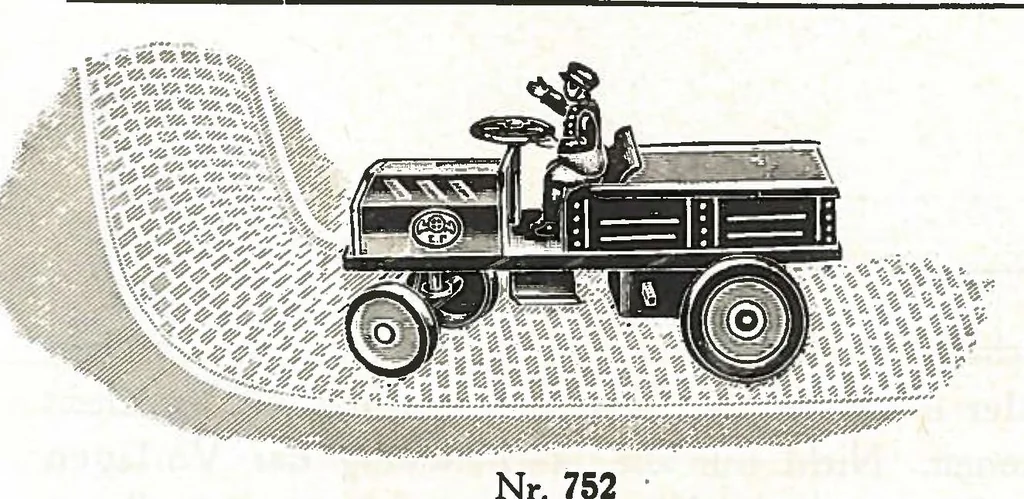 An illustration from Katalog über optische, mechanische und elektrische Spielwaren und Lehrmittel: Metall-Miniaturen, Metall-Bauksten 'E.P. Modello', Nähmaschinen, 1925, leaf 52