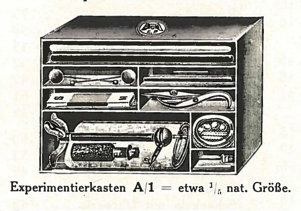 An illustration from Katalog über optische, mechanische und elektrische Spielwaren und Lehrmittel: Metall-Miniaturen, Metall-Bauksten 'E.P. Modello', Nähmaschinen, 1925, leaf 70