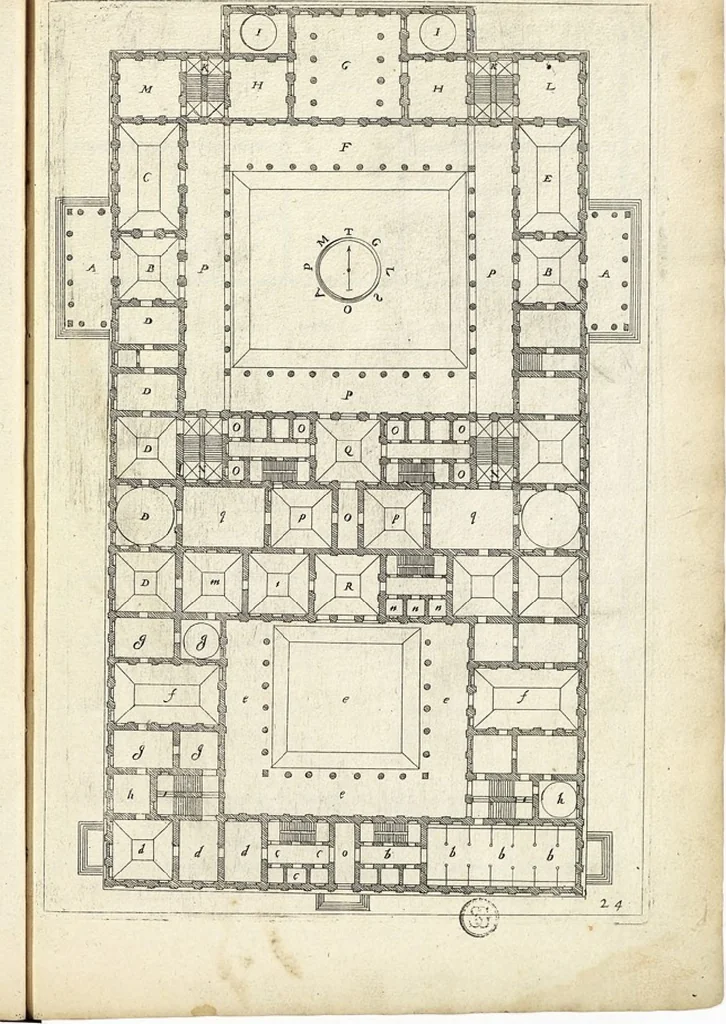 An illustration from Les Cinq ordres de colomnes et plusieurs pièces d'architecture tirées du très excellent architecte Vincent Scamozze et autres..., 1646, leaf 30