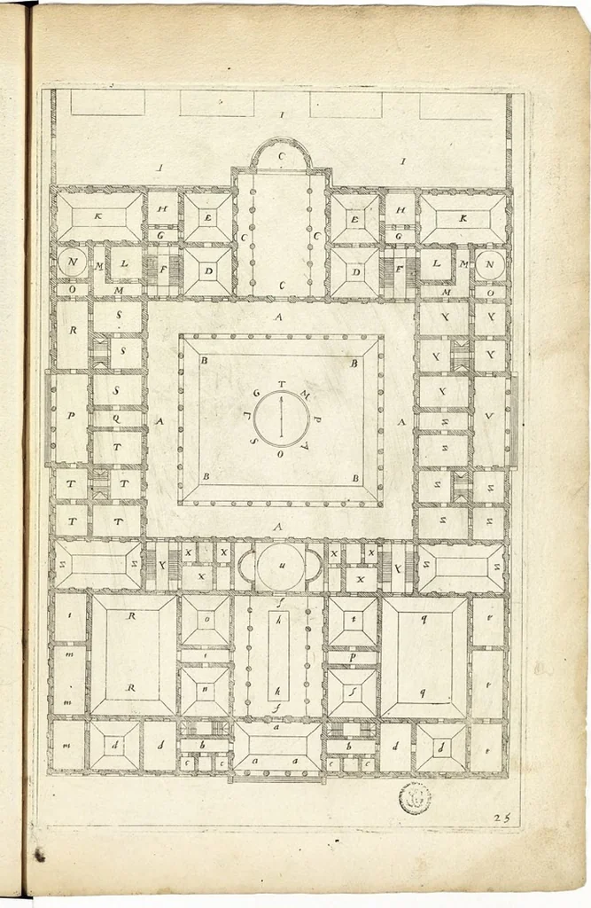 An illustration from Les Cinq ordres de colomnes et plusieurs pièces d'architecture tirées du très excellent architecte Vincent Scamozze et autres..., 1646, leaf 31