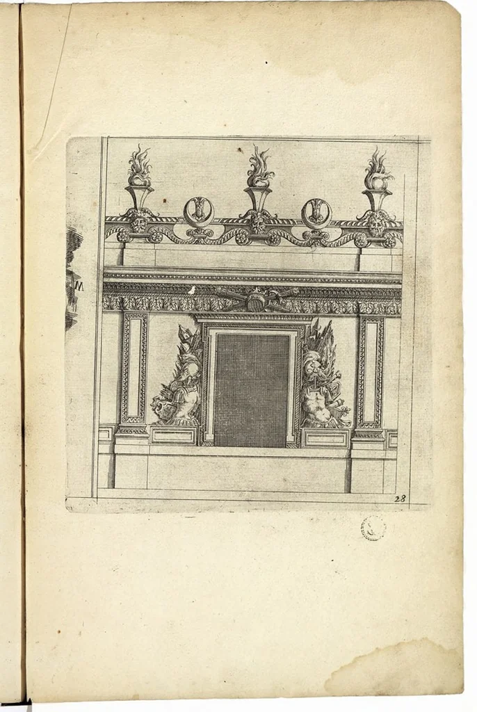 An illustration from Les Cinq ordres de colomnes et plusieurs pièces d'architecture tirées du très excellent architecte Vincent Scamozze et autres..., 1646, leaf 34