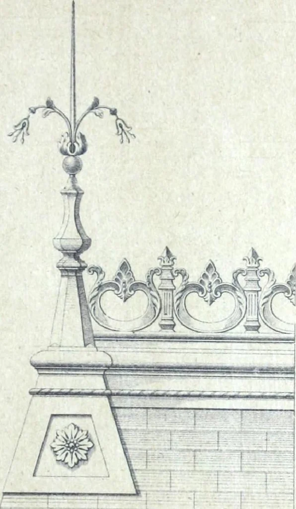 An illustration from Fabrique d'ornements en zinc : cuivre, plomb, tole, pour le batiment : execution d'apres dessins, 1910, leaf 10