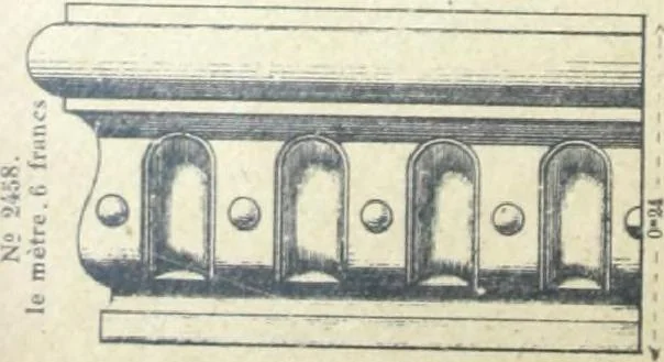 An illustration from Fabrique d'ornements en zinc : cuivre, plomb, tole, pour le batiment : execution d'apres dessins, 1910, leaf 101