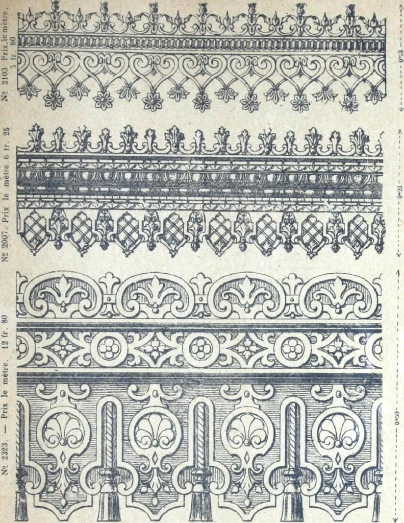 An illustration from Fabrique d'ornements en zinc : cuivre, plomb, tole, pour le batiment : execution d'apres dessins, 1910, leaf 108