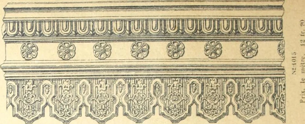 An illustration from Fabrique d'ornements en zinc : cuivre, plomb, tole, pour le batiment : execution d'apres dessins, 1910, leaf 111
