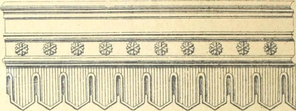An illustration from Fabrique d'ornements en zinc : cuivre, plomb, tole, pour le batiment : execution d'apres dessins, 1910, leaf 111