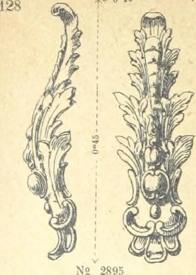 An illustration from Fabrique d'ornements en zinc : cuivre, plomb, tole, pour le batiment : execution d'apres dessins, 1910, leaf 121