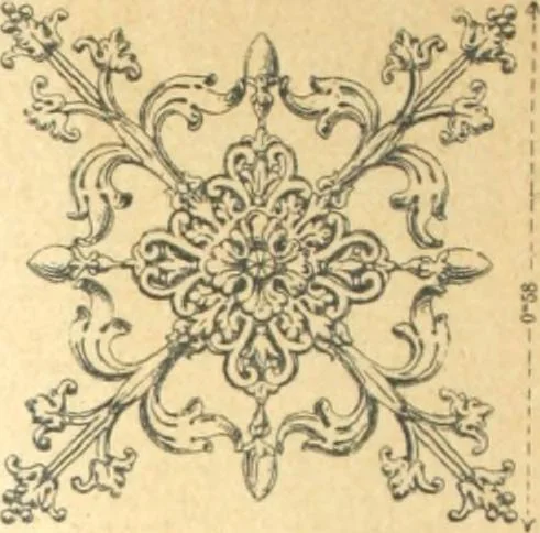 An illustration from Fabrique d'ornements en zinc : cuivre, plomb, tole, pour le batiment : execution d'apres dessins, 1910, leaf 123